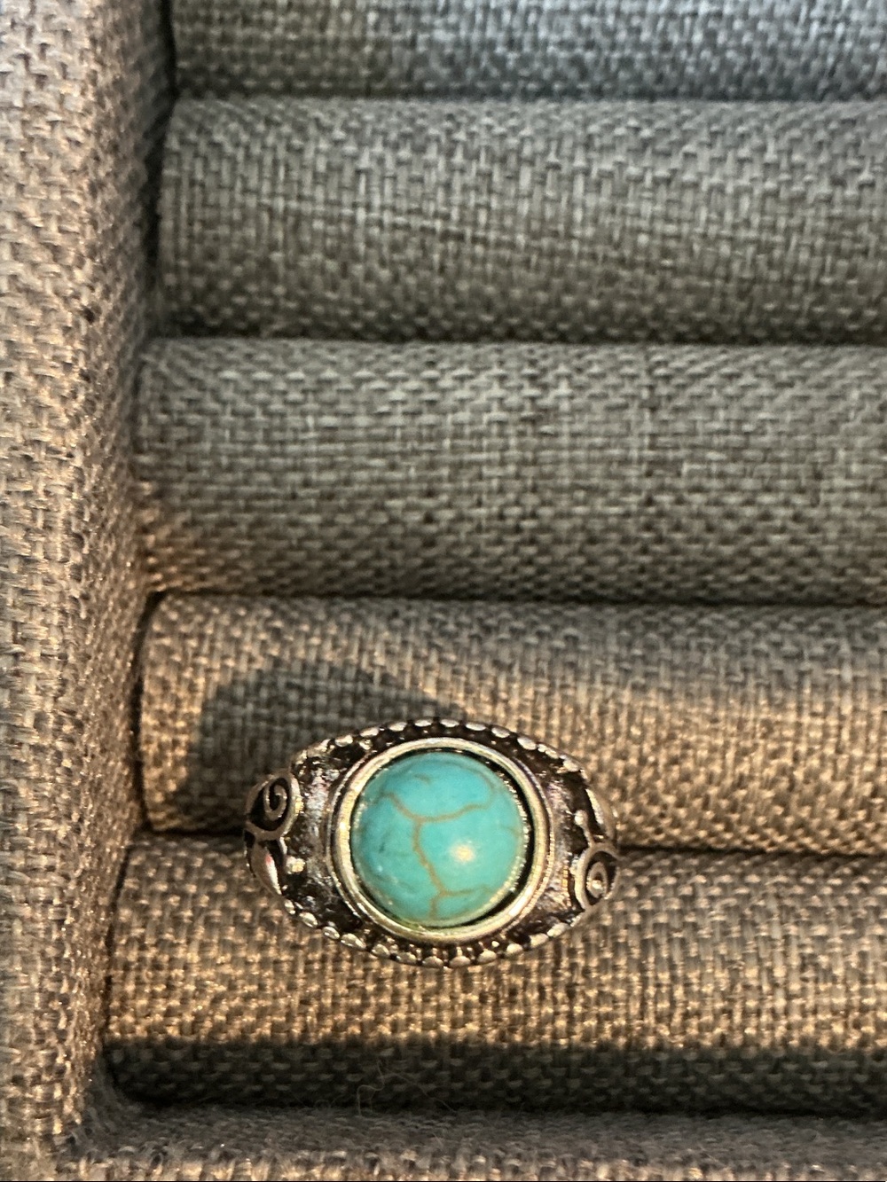 Turquoise Stone Silver Ring NWOT